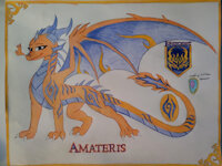 Amateris by Whitehowler - female, character sheet, dragoness, original character