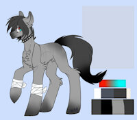 Grey Rover by Gashren - male, earth, pony, oc