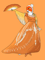 Chrisantema by Gashren - female, bird, oc, parakeet