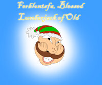 Ferblontsfa, Blessed Lumberjack of Old by FreePi - male, funny, shy, human, god, head, lumberjack, blessed, keysee