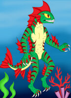 Kidlat by DoppelSauce - male, fish, oc characters, anthro fish