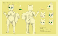 Character Reference Sheet of the Squirrel Hannah Hagen by Karameleon - female, squirrel, reference sheet, character sheet, original, anthro, furry, oc, reference, body, original character