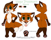 Ref Sheet by Vyxxen - kitsune, female, reference sheet, red fox