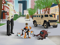 Путешествие в другой мир by DanyaFox26 - cub, female, male, apocalypse, military, human, furry, children, teleportation, bad2bad
