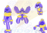 MangiaFuoco the Jellyfish by Filibolt - tentacles, four arms, mobian, jellyfish, four legs, sonic oc, multiple limbs, feelers, puppeteer, nonbinary