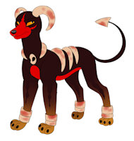Cole the houndoom by Lonewolf2002 - male, pokemon, houndoom, pokesona, adopted, pokemon (species)