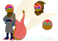 Penni the Rattlesnake by Filibolt - female, hood, snake, rattlesnake, refsheet, mobian, sonic oc, hypno eyes, sonic villain, sonicoc, kaa eyes