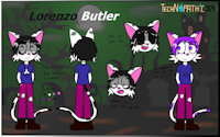 Halloween special character-- Lorenzo Butler by Netherkitty - cat, male, halloween, undead, lorenzo, necromancy, happy halloween, mage cat, halloween 2023, happy halloween 2023