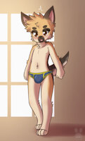 Lucas Lawland by LemmyNiscuit - cub, boy, male, canine, young, m/solo, german shepherd, speedo, swimsuit, gshep, male/solo, young boy
