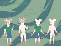 Ian Simmaus Ref by IanSimmaus - male, reference sheet, mouse, ref, ref sheet, reference, rodent, mammal