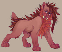 Autumn by Gashren - feline, female, digital, oc, sabertooth