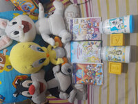 My cute baby looney tunes collection 🥰🥰 by babybunnydiapercute - bunny, cat, baby, plushy, character, plush, looney, tunes, birdy, pelúcia