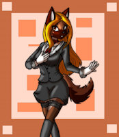 Trisha Gunner Sheet by ZeexFoxia - dog, woman, female, canine, suit, teacher, german shepherd