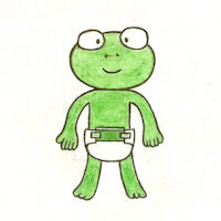 Axel the Baby Alien (original character) by CWBallard - diaper, male, alien, baby