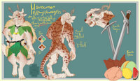 Mavournnen Ref by RottenFox - furry, reference, charr, gw2