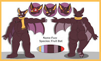 Fuzz-Ref Sheet by BigBearBruno - male, bat, furry, sheet, refrence