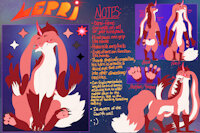 Lepri Ref Sheet by Lepri - fox, male, hybrid, ref sheet, smug