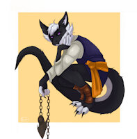 Canon Character Background: Mel by Lunafan1k - exhibitionism, cuntboy, furred dragon, dnd character, nonbinary, dnd5e
