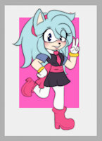 Uranus by ChaosSonic1 - female, character sheet, mobian hedgehog, solo female, sonic the hedgehog (series), sonamy kid, uranus pazulor