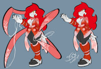 Peni Onomae of the Gossamer Clan by ChaosSonic1 - female, webbing, sonic oc, mobian spider, peni onomae, mobian triangle weaver spider