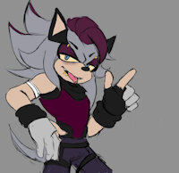 Sirius Skyshield by HedgeWolf23 - male, hybrid, sonic oc, hedgemink, hedgehog mink