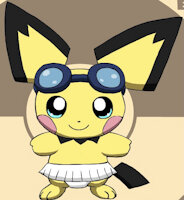 Riley the Pichu by BenBracknell11 - cute, panties, male, pokemon, girly, crossdressing, tutu, ballet, femboy, girly boy, pichu
