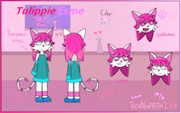Valentine's day special character-- Tulippie Esme by Netherkitty - cat, female, fairy, valentines day, character design, happy valentines day, mage cat, valentines day 2024, happy valentines day 2024, tulippie