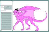 Wings of Sin character ref: Lust by Sassafier - dragon, female, fantasy, seven deadly sins