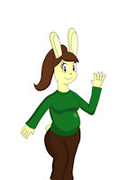 Character Sheet: Chloe by SeasideLemons - bunny, female, rabbit, fat, chubby, pudgy, potbelly