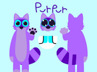 Purpur by Kittyinabag - babyfur, diaper, raccoon, male, baby fur, purple fur, baby fur - tame, sfw babyfur