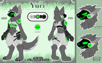 Yuri Chacal's Reference Sheet by SoppyCastle9 - male, reference sheet, jackal, canine, canid, canis, referencesheet, reference-sheet, protogen