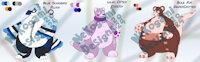Toy Adoptables Batch #1 OPEN by Inktail - rat, otter, plush, pooltoy, fat furs, adoptable, songbird, diapercritter