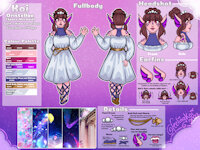 FeelingKoi Reference Sheet by FeelingKoi - female, fish, mermaid, oristellae