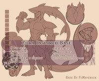 Zora Inspired -Base- by FsMaverick - zelda, adopt, zora, fsmaverick, zelda botw, zora base, zora adoptable, blank adopt base, missmaivemave, fish people, zelda totk