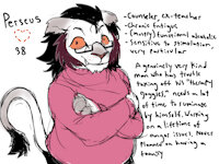 sailor & percy refs & introduction by Clownstongue - cat, feline, female, male, lion, age difference, anthro, m/f, big cat, puma, father/daughter, incest?