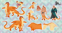 Tori ref by DragonAsis - dragon, male, reference, wing, scars