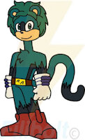 Midoku's new Design by Filibolt - tail, ref sheet, monkey, mobian, sfw, bio, male/solo, sonic oc