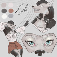 Lyla Wolf by VessiaAR - wolf, wolfess, outfit, adoptable, female/solo