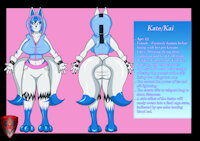 Commission: Kate/Kai Reference Sheet by LadyFoxHeart - fox, kitsune, nude, female, reference sheet, oc, vulpine, foxgirl, twin tails, ladyfoxheart, kate/kai