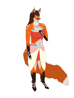 New Submission by Skyten - female, jewelry, red fox, fluffy, milf, fluffy tail, redfox, body paint, fluffy ears