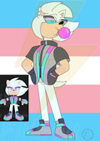 Checkmate the Hedgehog by Filibolt - piercings, glasses, vest, ref sheet, bubblegum, transmale, bio, sonic oc, mobian hedgehog