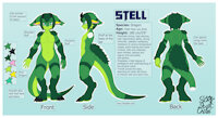 Stell by Stardustchild01 - kemono, dragon, male, green, neutral, green skin