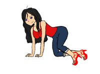 Lovely by ZombieDuchess - seductive, sexy, girly, humans, black hair, blue eyes, female/solo