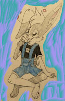 Kyaw Bits by Zivrshka - bunny, male, overalls, femboy, kyaw, kyaw bits