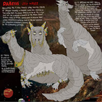 Darcius by CrabsBeverage - dragon, male, reference sheet, fat, jewellery, sfw