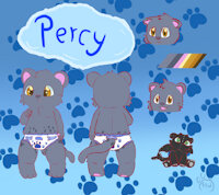 Percy the Panther Ref by LionguardLover1512 - babyfur, male, reference sheet, panther, diapers, ref, kidfur, pull-ups