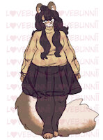 Rosanna by lovebunnii - female, chubby, safe, chipmunk, chubby female