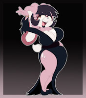 Salena by ChaosSonic1 - female, rabbit, character sheet, vampire, vanilla the rabbit, cream the rabbit, parfait, female/solo, sonic oc, vampire rabbit, mobian rabbit, sonic the hedgehog (series), parfait the rabbit