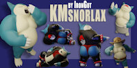 [Model Release] KM Snorlax [Blender/SFM/VRC] by irongut - butt, ass, pokemon, anthro, 3d, model, avatar, snorlax, gut, bara, blender, source filmmaker, sfm, km, kabalmystic, tum, thicc, dadbod, vrchat, vrc