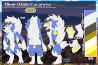 Silver Lycanroc by ZacroTheNeovoral - silver, pokemon, shiny, lycanroc